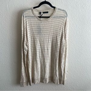 NWT Saks Fifth Ave Long Sleeve Stripes Shirt Sweater